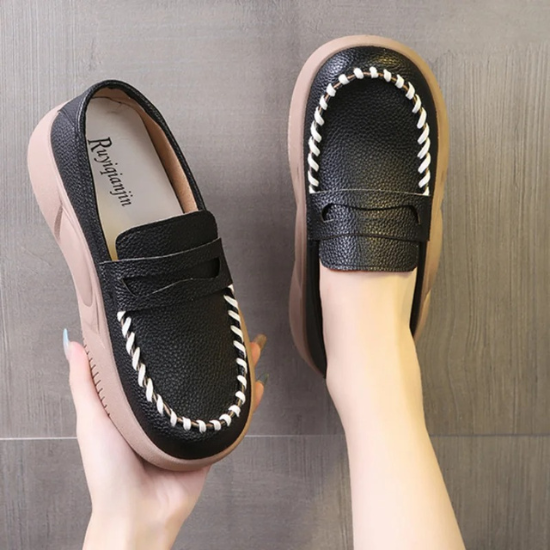 Mocassim Plataforma Feminino - Altura e Conforto Sem Esforço!