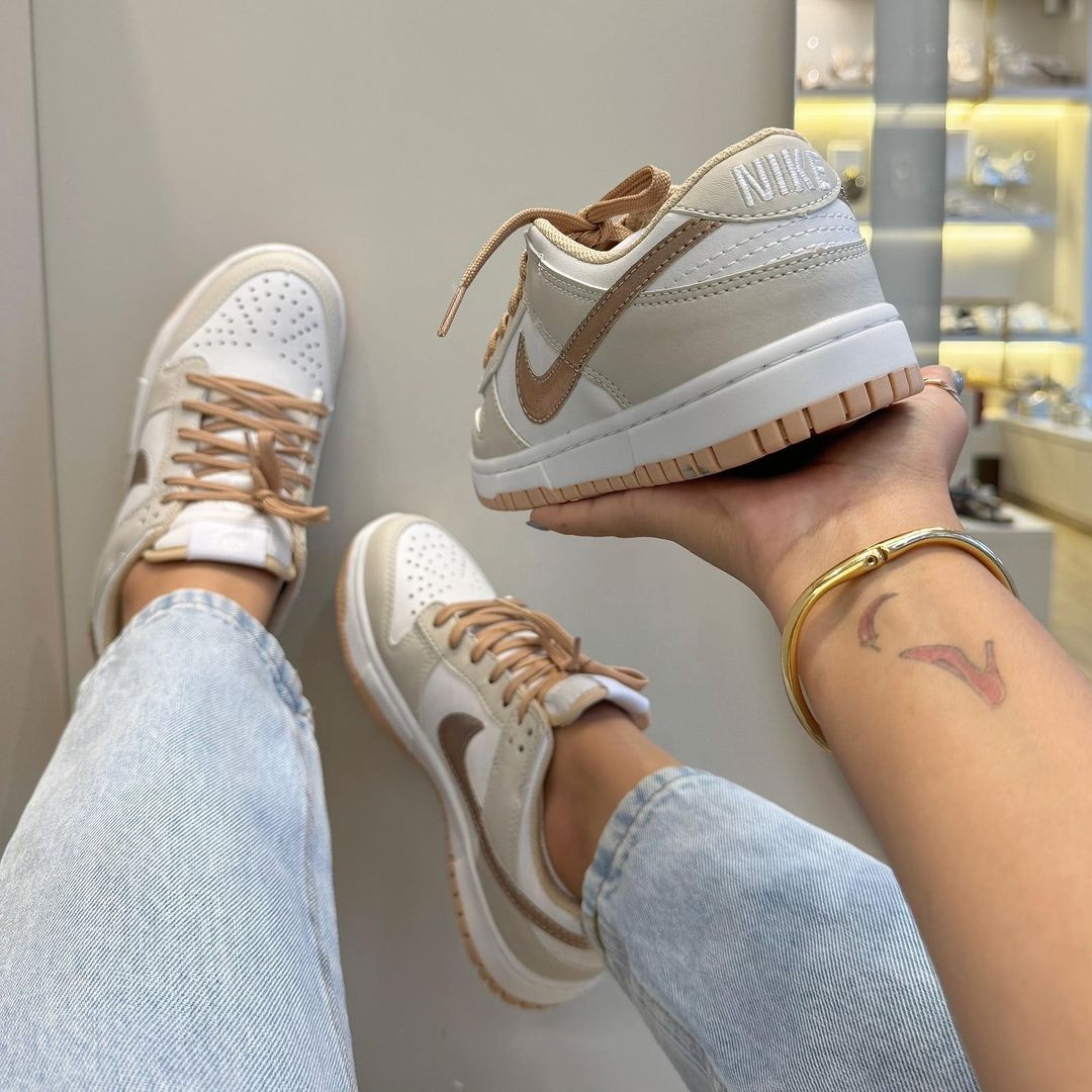 Nike Air Dunk Rose Gold Premium - Elegância Rara em Edição Limitada!