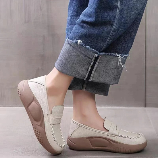 Mocassim Plataforma Feminino - Altura e Conforto Sem Esforço!