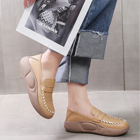 Mocassim Plataforma Feminino - Altura e Conforto Sem Esforço!