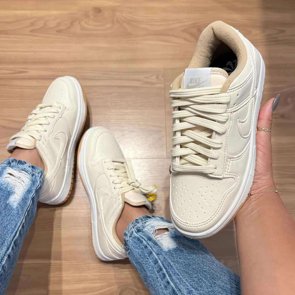Air Dunk Bege Premium - Elegância e Estilo Que Impressionam!