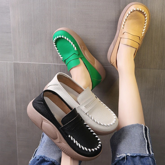 Mocassim Plataforma Feminino - Altura e Conforto Sem Esforço!