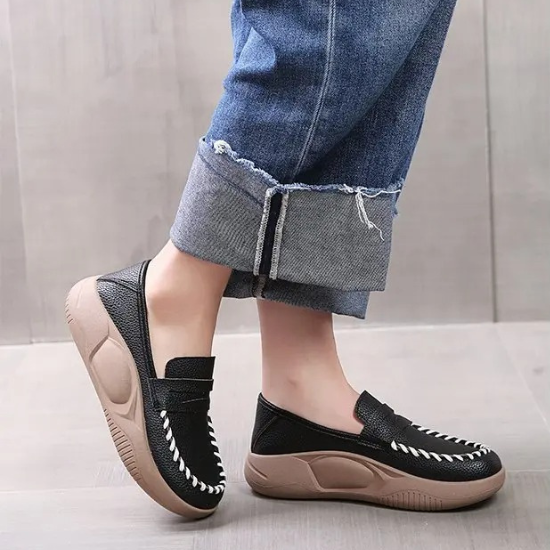 Mocassim Plataforma Feminino - Altura e Conforto Sem Esforço!